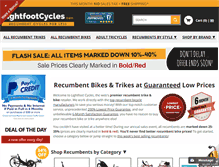 Tablet Screenshot of lightfootcycles.com